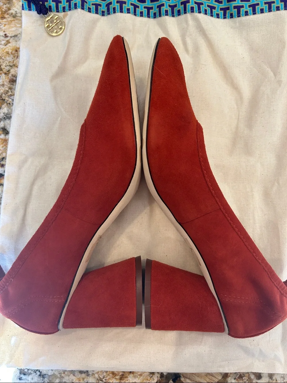Tory Burch suede heels